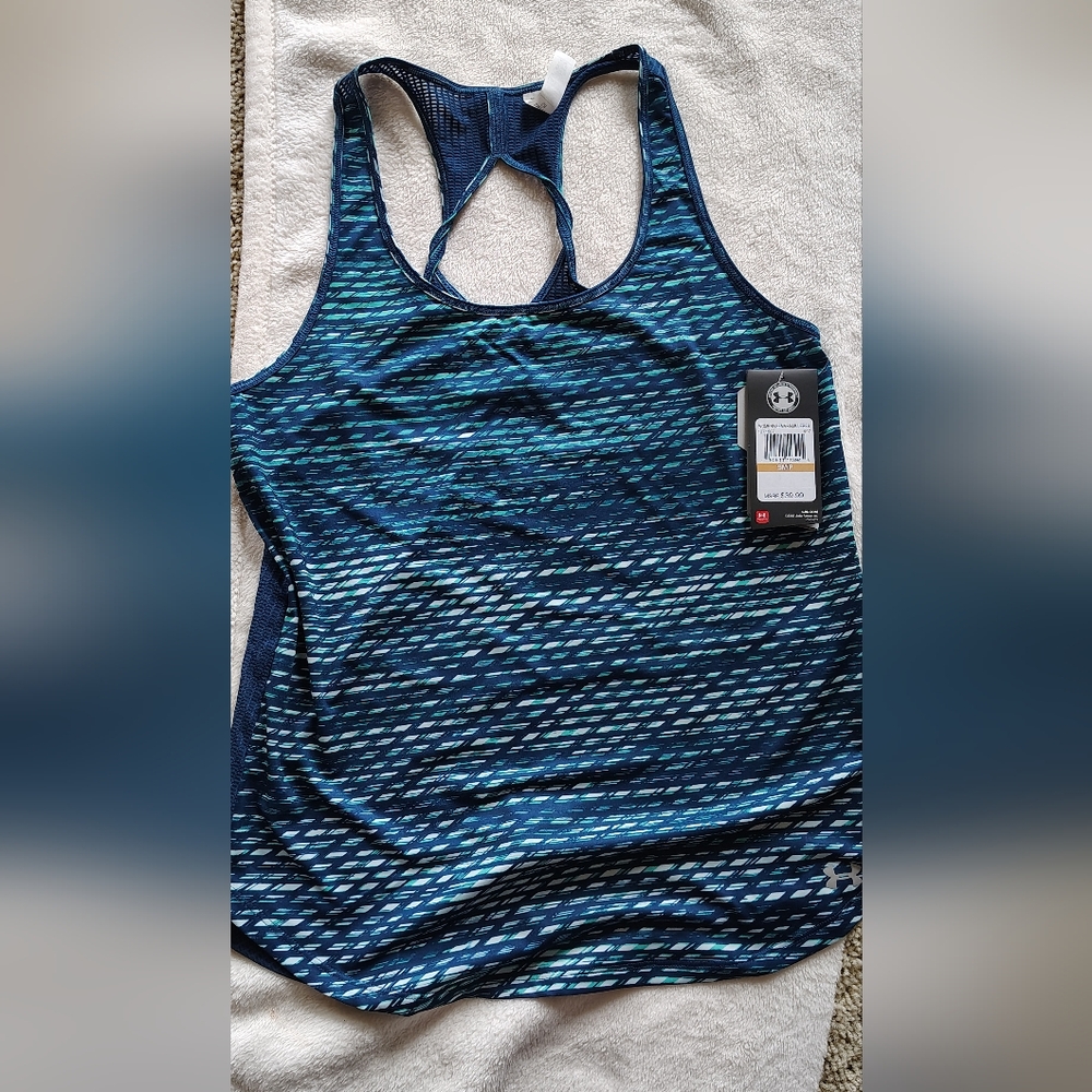 Under Armour Blue Fitted Tank Top